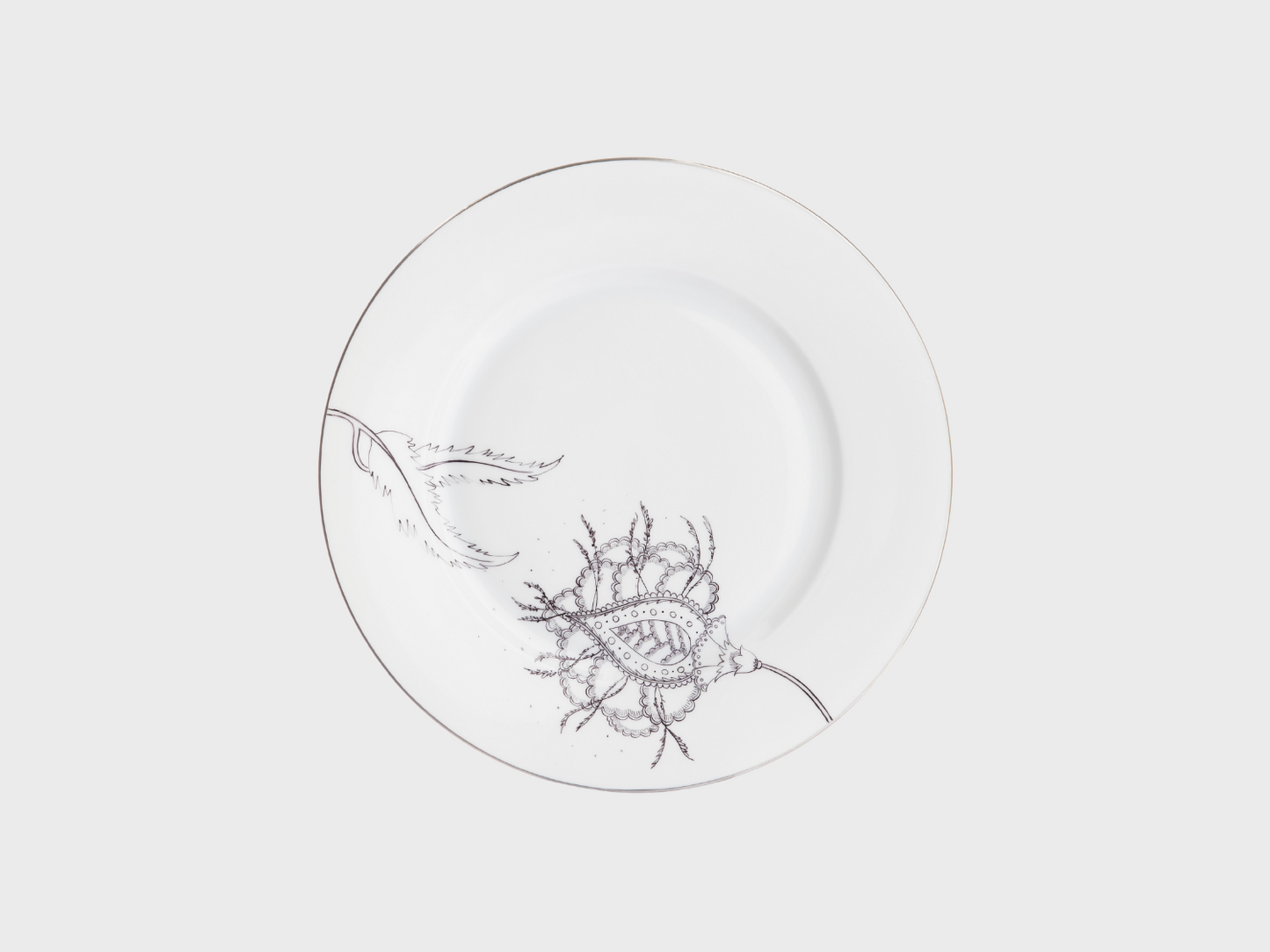 Plate | Lotus | Flowers of Life | 21 cm