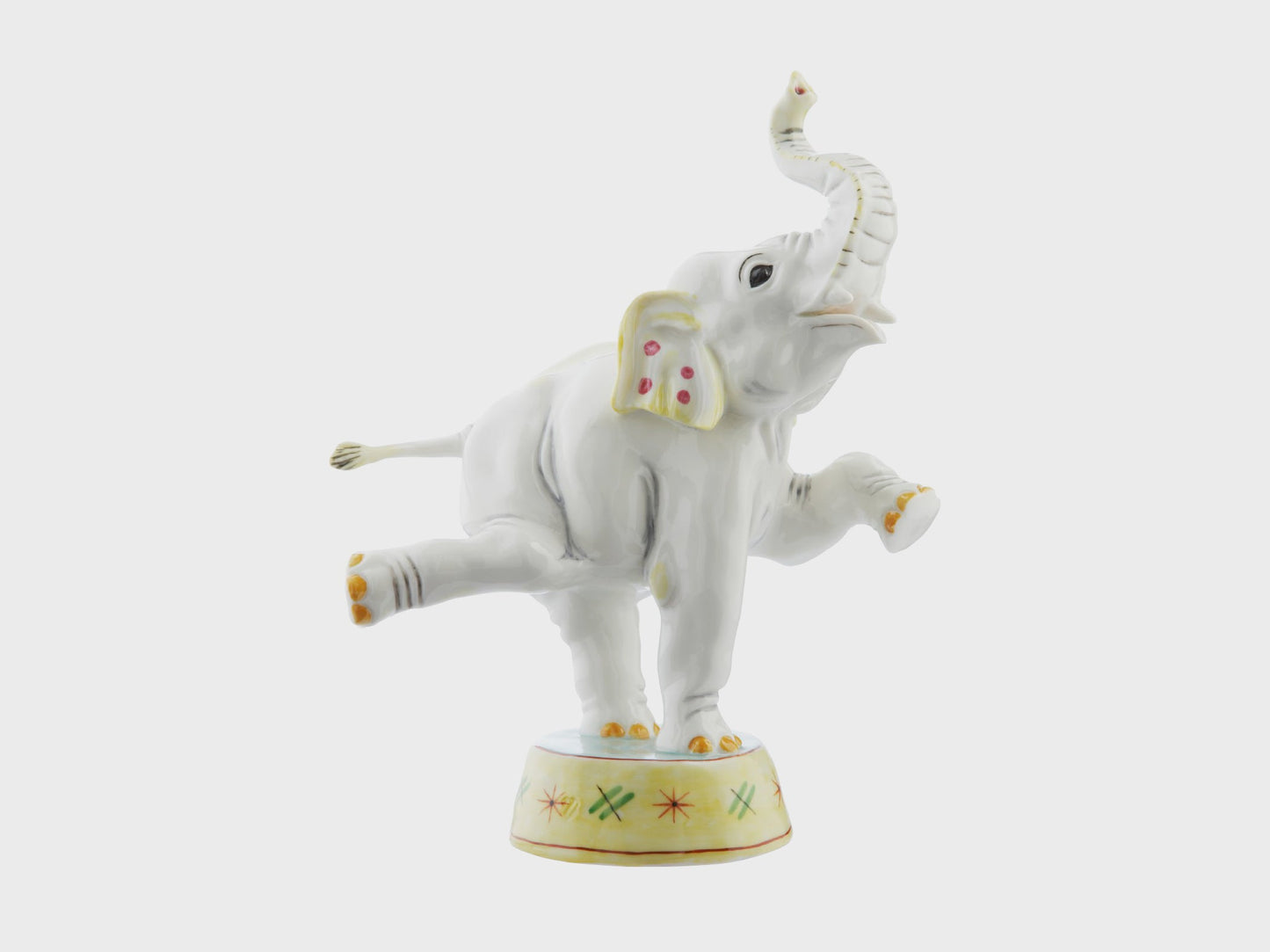 Elephant upon drum