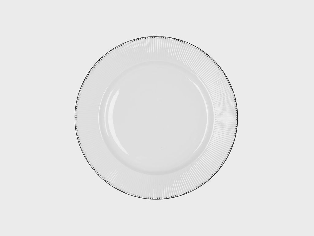 Plate | Adonis | Black tines | 25 cm